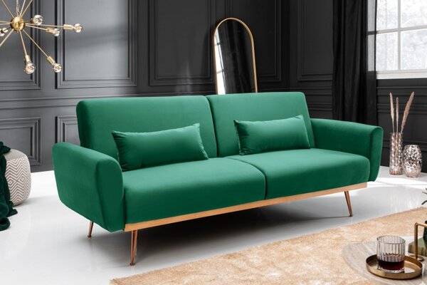 Luxusní retro sedačka Bellezza - zelená