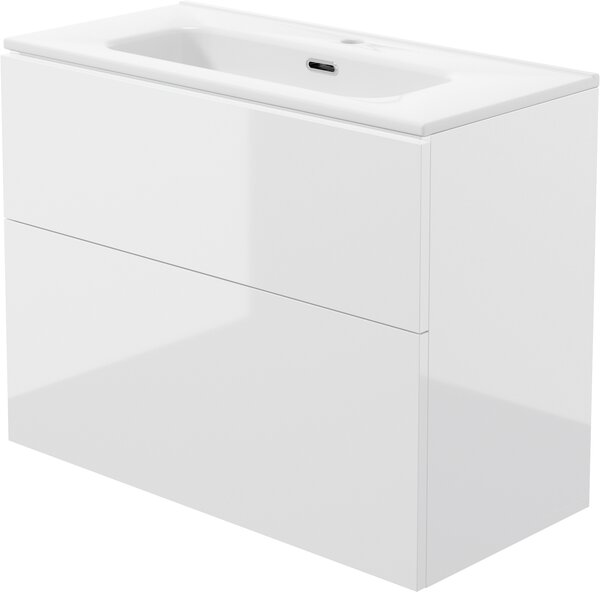 Deante Prizma umyvadla se skříňkou 80 cm bílá ST6U8U6U8M