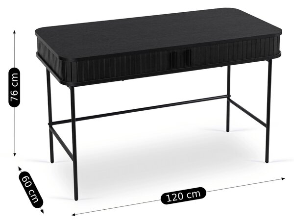 PC stolek Trisha B120 (černá). Akce -16%