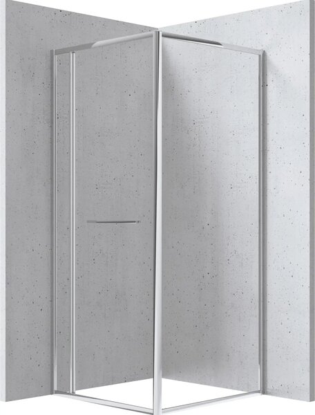 Deante Square sprchový kout 80x80 cm čtvercový chrom lesk/průhledné sklo KQB_0088P