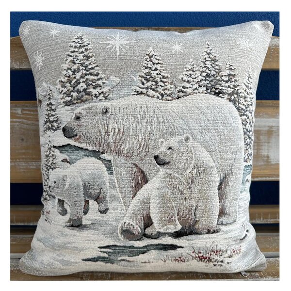 Vánoční gobelínový povlak na polštář 42x42 cm Chenille 1245 Barva Vícebarevná Rozměry 42x42 cm