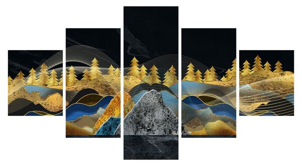 Obraz - Zlaté hory (125x70 cm)