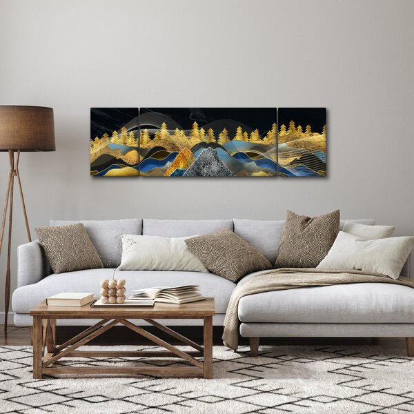 Obraz - Zlaté hory (170x50 cm)