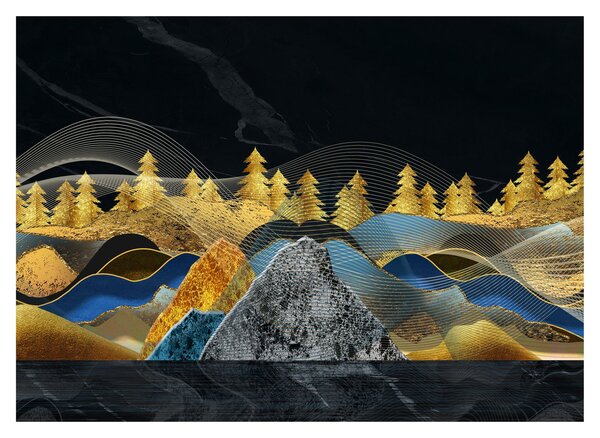 Obraz - Zlaté hory (70x50 cm)