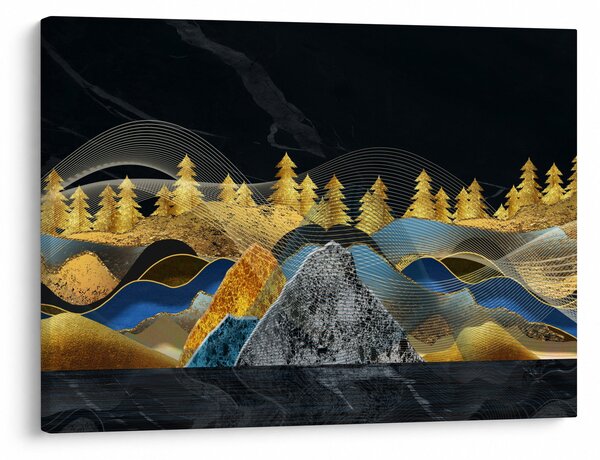 Obraz - Zlaté hory (70x50 cm)