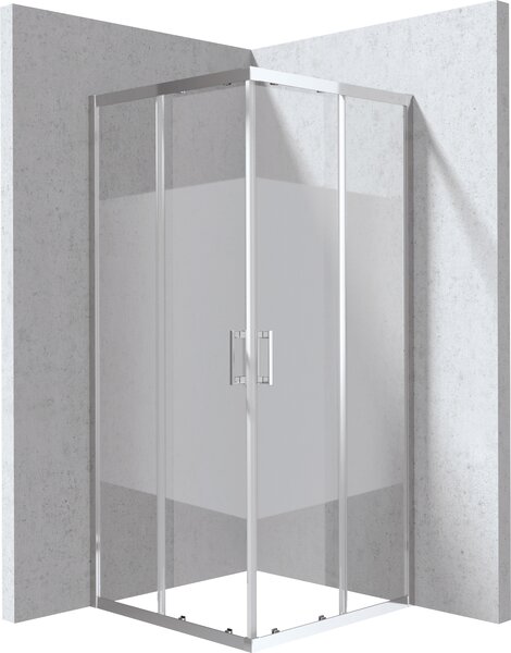 Deante Funkia Evo sprchový kout 90x90 cm čtvercový chrom lesk/vzorované sklo KYC0E99P