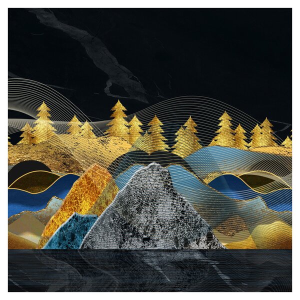 Obraz - Zlaté hory (30x30 cm)