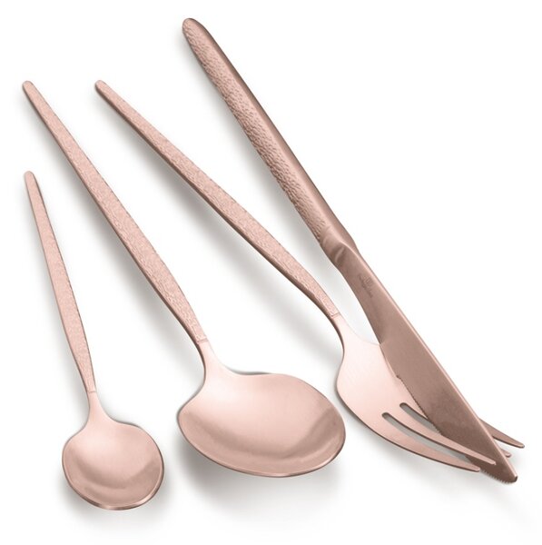 Sada příborů 24 ks satén Rosegold Metallic Line