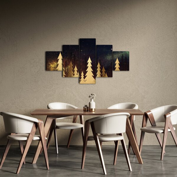 Obraz - Zlatá noc (125x70 cm)