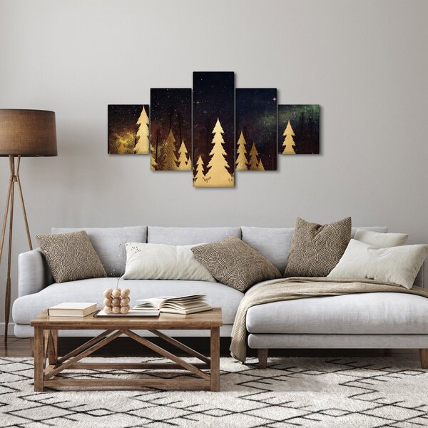 Obraz - Zlatá noc (125x70 cm)