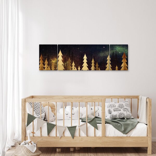 Obraz - Zlatá noc (170x50 cm)