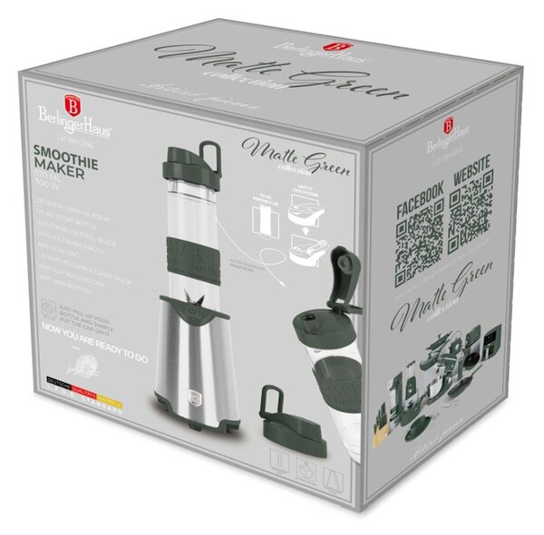 Mixér smoothie maker s lahví Matte Green Collection