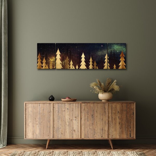 Obraz - Zlatá noc (170x50 cm)