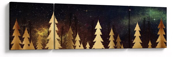 Obraz - Zlatá noc (170x50 cm)