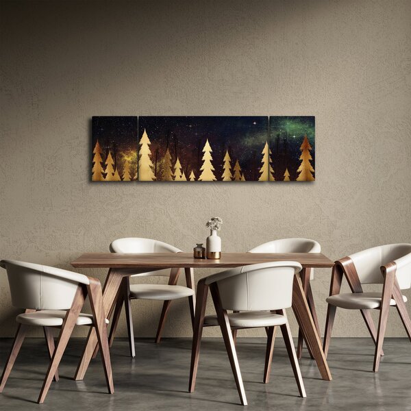 Obraz - Zlatá noc (170x50 cm)