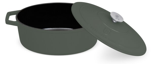 Pekáč litinový s poklicí 32 cm Matte Green Collection