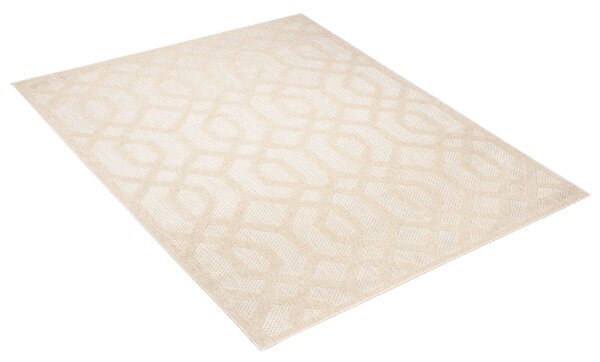 Makro Abra Kusový koberec Sisalový CANSAS T936E Geometrický krémový Rozměr: 60x100 cm