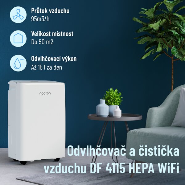Noaton DF 4115 HEPA WiFi, odvlhčovač vzduchu s čističkou (Zánovní)