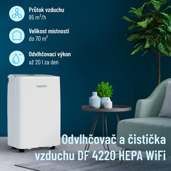Noaton DF 4220 HEPA WiFi, odvlhčovač vzduchu s čističkou (Zánovní)