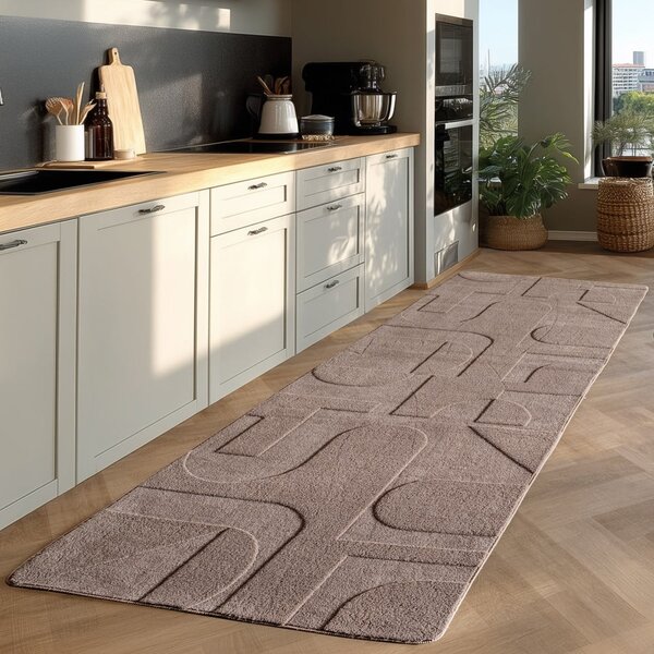 Béžový pratelný běhoun 80x250 cm Pompei 1614 – Ayyildiz Carpets