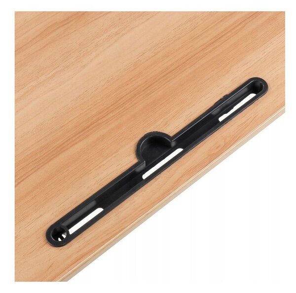 SUPPLIES STL01WZ1 skládací dřevěný stůl na notebook, tablet - hnědá barva