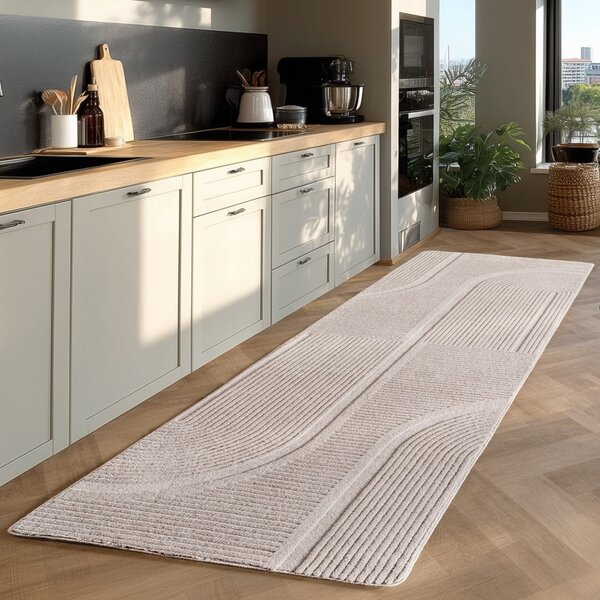 Krémový pratelný běhoun 80x250 cm Pompei 1612 – Ayyildiz Carpets
