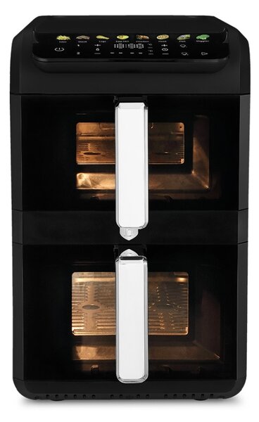 Horkovzdušná fritéza digitální dvojitá 4+6 l Matte Black Collection
