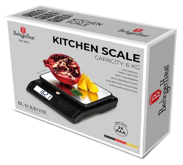 Kuchyňská váha digitální 6 kg Black Rose Collection