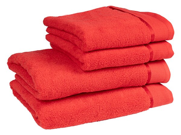 Tegatex Bavlněný ručník / osuška z mikro bavlny- červená Velikost: 50*90 cm