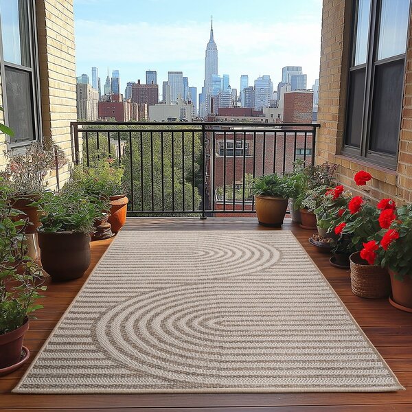 Béžový vnitřní a venkovní koberec 120x170 cm Desert 1301 – Ayyildiz Carpets