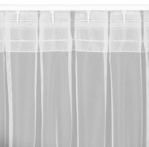 ZÁCLONA NA PÁSCE TONIA 140X300 CM BÍLÁ