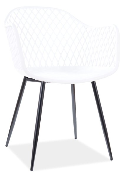 Bílá plastová židle CORRAL B