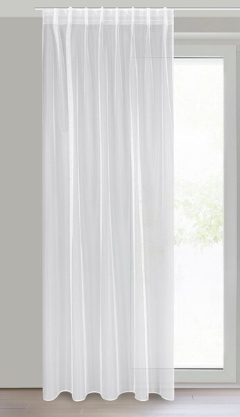 ZÁCLONA NA PÁSCE TONIA 140X300 CM BÍLÁ