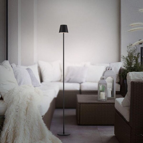 LD 19252-18 LED bateriové svítidlo černé, stojací a stolní lampa, dotykový stmívač, IP54 pro venkovní použití 3000K - JUST LIGHT