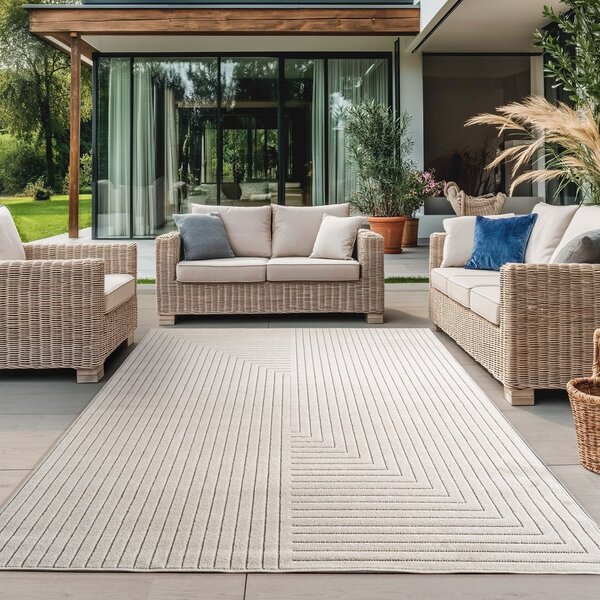 Krémový vnitřní a venkovní koberec 280x370 cm Nova 1202 – Ayyildiz Carpets