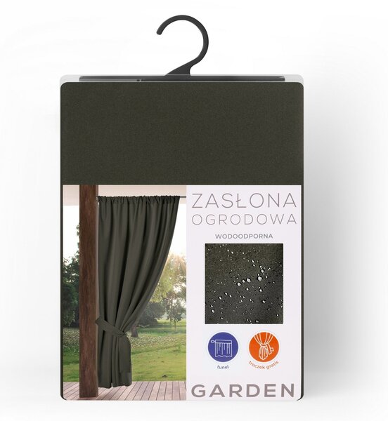 ZÁHRADNÝ VODEODOLNÝ ZÁVĚS NA PÁSCE GARDEN 155X200 CM GRAFITOVÁ