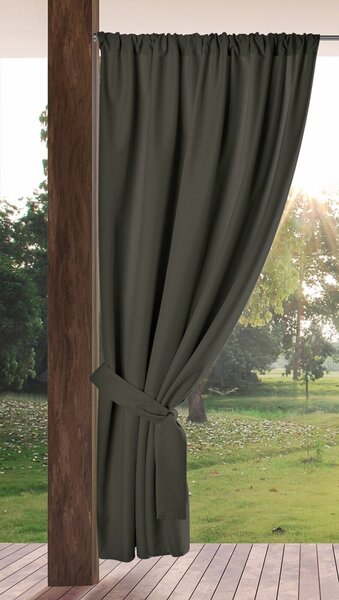 ZÁHRADNÝ VODEODOLNÝ ZÁVĚS NA PÁSCE GARDEN 155X200 CM GRAFITOVÁ