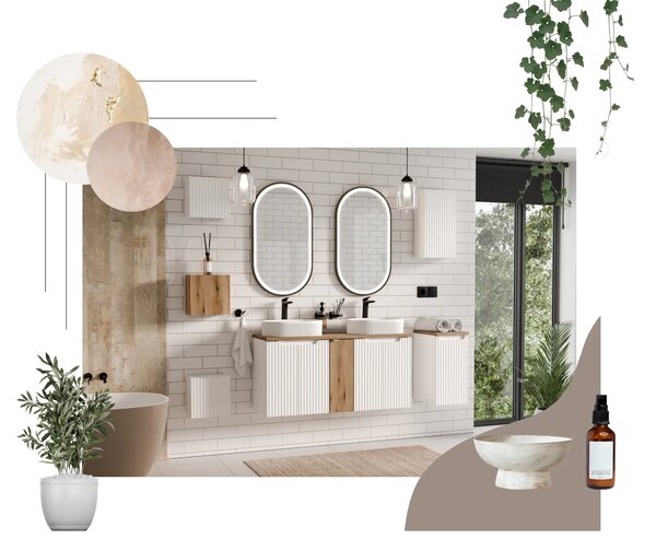 Comad Závěsná koupelnová skříňka Nova White 83-30-1D bílá