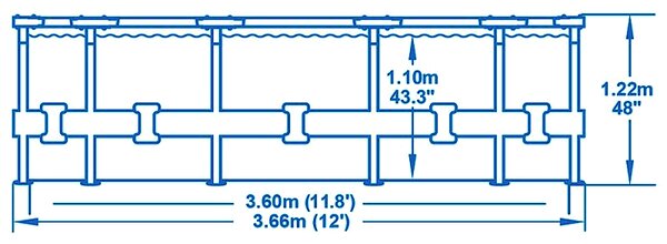 Bestway Steel Pro Max 3,66 x 1,22 m 56420