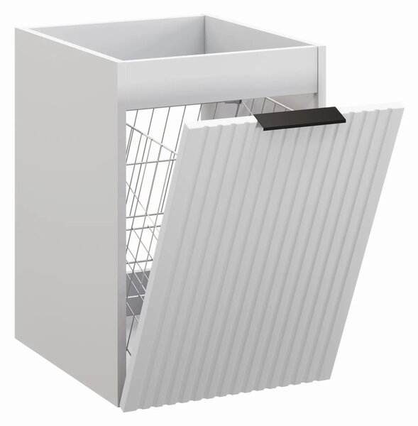 Comad Závěsná koupelnová skříňka s košem na prádlo Casad 40 cm bílá