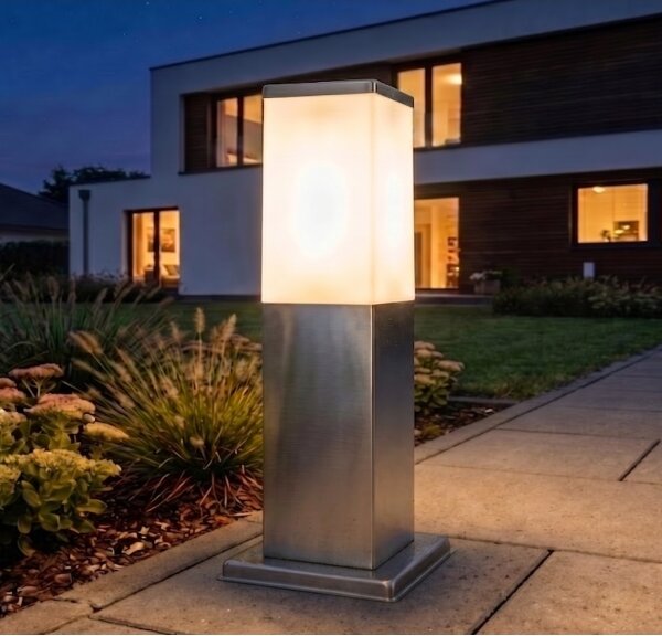 Brilagi - Venkovní lampa NOVA 1xE27/15W/230V 40 cm IP44 matný chrom