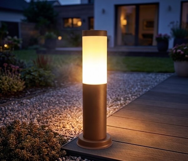 Brilagi - Venkovní lampa NOVA 1xE27/15W/230V 40 cm IP44 hnědá