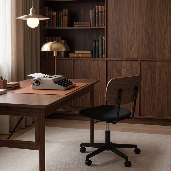 Audo Copenhagen designové židle Co Task Chair - konstrukce dub černě lakovaný, podnož černá bez čalounění