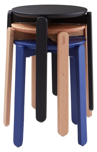 Jotex Černá dřevěná stolička MALDEN 45 cm