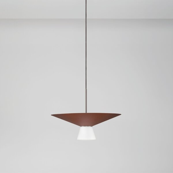 Nova Luce Hnědé závěsné LED světlo Baris 38 cm