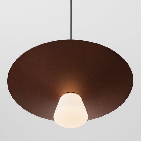 Nova Luce Hnědé závěsné LED světlo Baris 38 cm