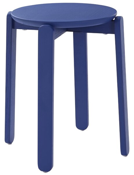 Jotex Modrá dřevěná stolička MALDEN 45 cm