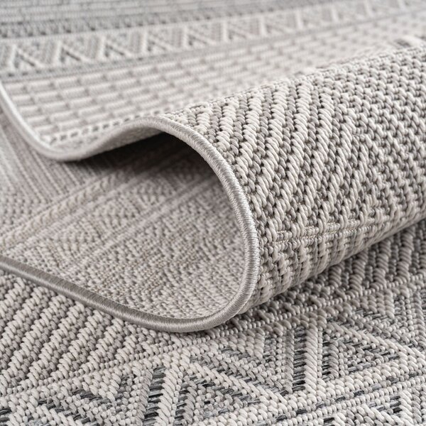Šedý vnitřní a venkovní koberec 80x150 cm Desert 1302 – Ayyildiz Carpets