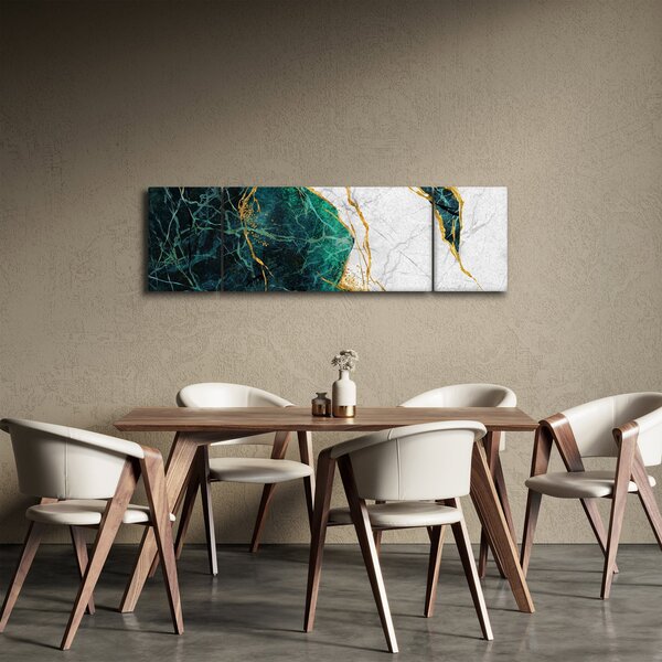Obraz - Tyrkysový mramor (170x50 cm)