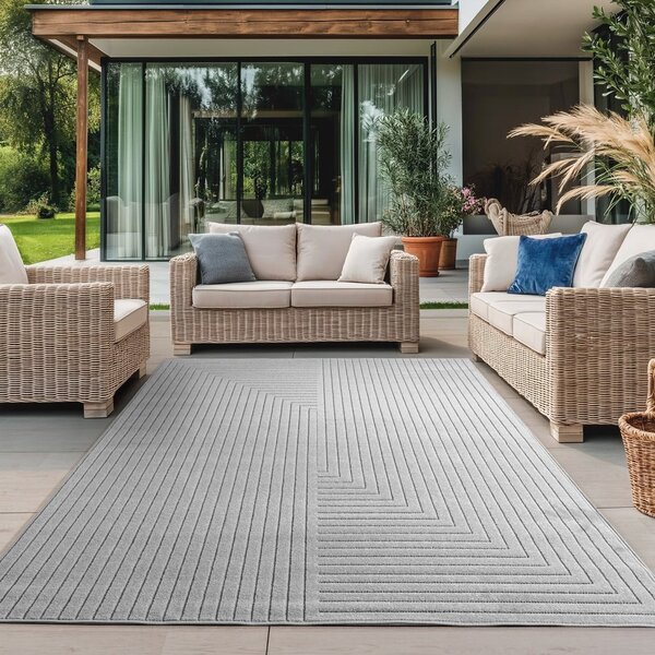 Šedý vnitřní a venkovní koberec 280x370 cm Nova 1202 – Ayyildiz Carpets